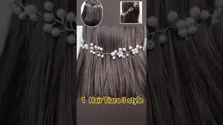 DIY Pearl Hair Tiara 👑 | Easy At Home Making ✨ #EasyDIY#PearlDesign#BridalAccessory#CreativeShorts