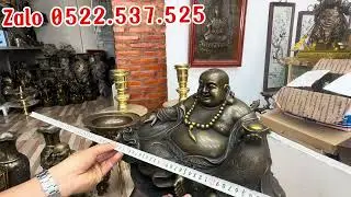 🔴🔴 Cặp bình đồng _ chuông đồng xưa _ Phật Di Lạc _ Ngày 6/12