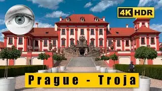 Czech Republic Prague 4k walk: Troja Palace - Where Kayaking & Canoe Sports in Prague 🇨🇿 HDR ASMR