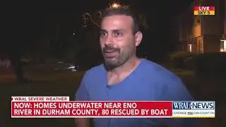 80 rescued by boat in Durham County as Eno River floods from Chantal