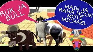 michael riding on a bull | indian bikes driving 3d | trending | viral | latest | gta v | new