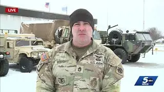 Oklahoma National Guard and troopers make rescues on road with SMART task force