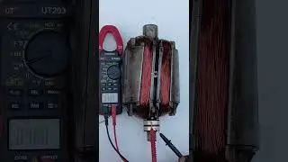 5.5 kw generator rotor winding  #motor #electrical #copper