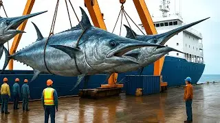 Spektakul&auml;rer Fang von Riesen-Schwertfischen &ndash; Unglaubliche Technik & Kraft der Meeresgiganten!