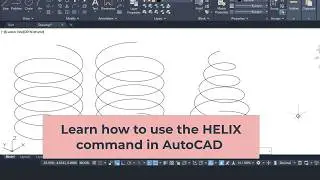 For beginners Learn Helix Command in AutoCAD