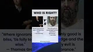 Socrates Vs Thomas Gray. #philosophy #history #books #debate