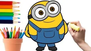 Minion Drawing | How to draw a Minion Cartoon character