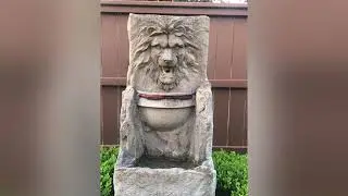 Flex Paste fix on a resin outdoor crack water fountain