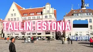 Walking in Tallin's Old Town Estonia 2023 4K #tallinestonia4k #oldtowntallin