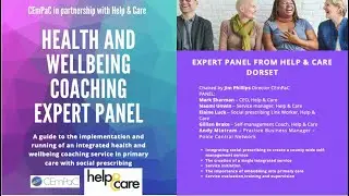 Health and Wellbeing Coaching Expert Panel: running an integrated coaching service in primary health