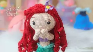 🧶The Little Mermaid Ariel: Amigurumi Mermaid Outfit Step by Step! Part 2🧶 .GretaWings