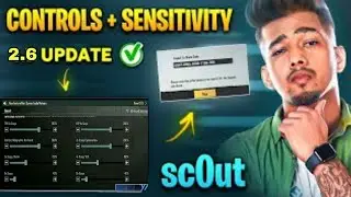 SCOUT NEW SENSITIVITY 🤩 BIG UPDATE 2.6 NEW SENSITIVITY SCOUT with 6X🤩 @officialscoutop#bgmi #scout