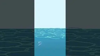 Dolphin jumps out of water animation #animation #digitalart #art #illustration #animationart #design
