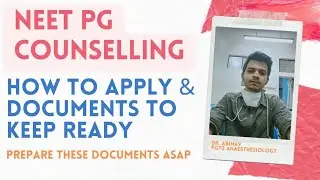 Neet Pg counselling - How to apply & document to keep ready 🔥 prepare the documents soon #neetpg