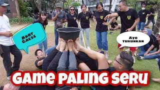 Permainan Outbond Paling Seru | Menurunkan Ember berisi Air dengan Kaki