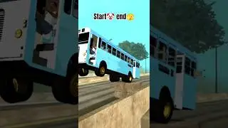 bus jumping in gta #funnyshorts #gtasanandreas #bushcraft #busdriving #busstunt #busdrift #buscore