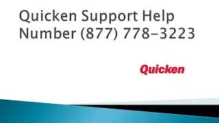 Quicken Support Help Number Contact Toll Free Number (877) 778-3223
