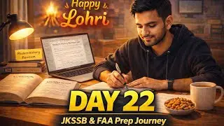 JKSSB JUNIOR ASSISTANT & FAA DAY-22 with complete strategy and sources.