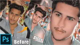 Mirror Effect Editing | Skin Smooth | Cinematic Color grading Photoshop CC 19