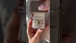 Green Fancy Color Diamond Ring Unique Luxury Engagement Ring Affordable Fine Jewelry  #moisora