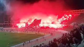 تيفو و كراكاج جمهور اولمبيك اسفي و رد جمهور حسنية أكادير