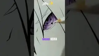 Draw the 🤩😈Madara Uchiha by pencil colour | #shorts #drawing #madarauchiha