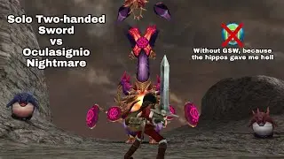 Oculasignio Nightmare Solo Victory (Two-handed Sword, No DTE Equips, No GSW) | Toram Online