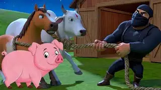 Thief Caught & Animals Rescued | Oh No 😱 Thief in Old MacDonald&rsquo;s Farm 🐄🐑
