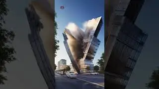 Skyscraper Fails in Seconds 😱 | Stunning AI-Crafted Collapse Sequence #uzrai #buildingcollapse