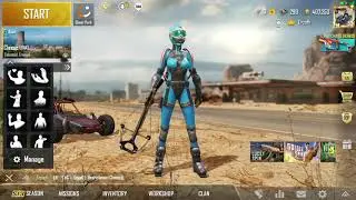 Use the clap or greet emote in Ruins Miramar in classic mode PUBG Mobile
