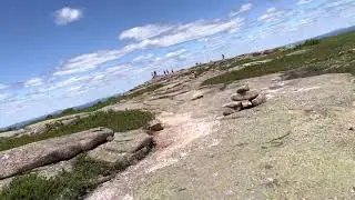 Summiting Sargent Mountain