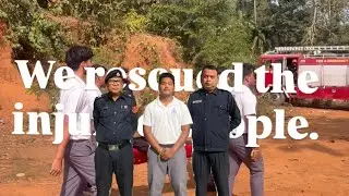 We rescued the injured people. Team(NSS). Team(NCC). Mock drill final day❤️