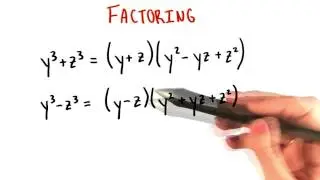 Sum and Difference of Cubes - College Algebra