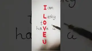 Do you know the meaning of 'I love you'? #shorts  #love #lettering #meaning