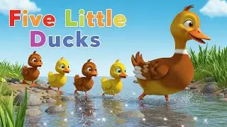 Five Little Ducks 🦆🦆🎵 | Classic Counting Nursery Rhyme for Kids & Toddlers 🌈👶