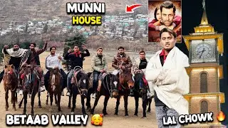 Munni का Ghar Betaab Valley Horse Ride 😍 Kashmir Lal Chowk 🔥￼