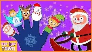 Christmas Finger Family Song | Jingle Bells Song | Plus More Kids Songs by Teehee Town