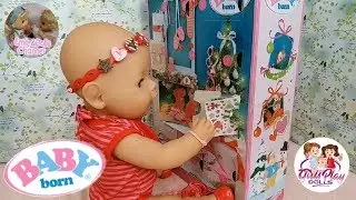 Baby Born Doll Videos| Opening Baby Born Advent Calendar Day 17 Surprise With Elly🎄🐰🐻🐶🎁
