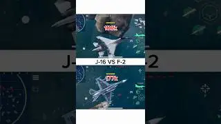 J-16 VS F-2 Super Kai (one burst damage test) #modernwarships #j16 #f2p #mw #shortvideo #shorts