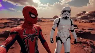 Spider-Man And Stormtrooper VLOG | DAY 2 #vlog #spiderman #stormtrooper #ai #art