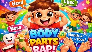 Body parts name baby rhymes video for little angels and let's enjoy 🍼 😊