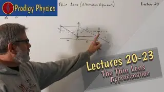 Lectures 20-23: How Lenses Work: Total Internal Reflection to Thin Lens Equations (Remastered)