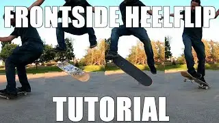 🔴FRONTSIDE HEEL FLIP SKATEBOARDING TUTORIAL HOW TO [2FTSK8.COM]