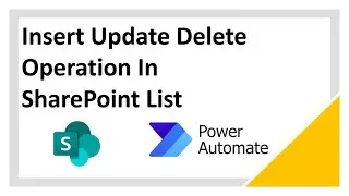 Power Automate - How To Add Update Delete items In SharePoint | Hindi