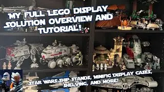 My Full LEGO Display Solution Overview! (Minifigure Displaycase, Star Wars Ship Stands, and more!)