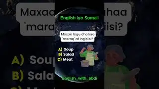 English iyo Somali Quiz part 3 #somali