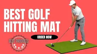 golf hitting mats 5x5 best golf Artificial Turf Mat for Indoor/Outdoor Practice|GoSports Hitting Mat
