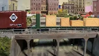 RF&P GP35 Phase II pulls a  34 car mixed freight