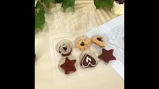Six Compartment Transparent Cookies Tray
