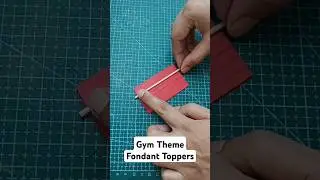 How to make Gym theme fondant toppers #shortsindia #fondanttopper #cakedecorationideas #gymthemecake